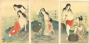 歌麿「あわびとり【復刻版】」