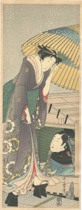 歌麿「雪中屋形船【復刻版】」
