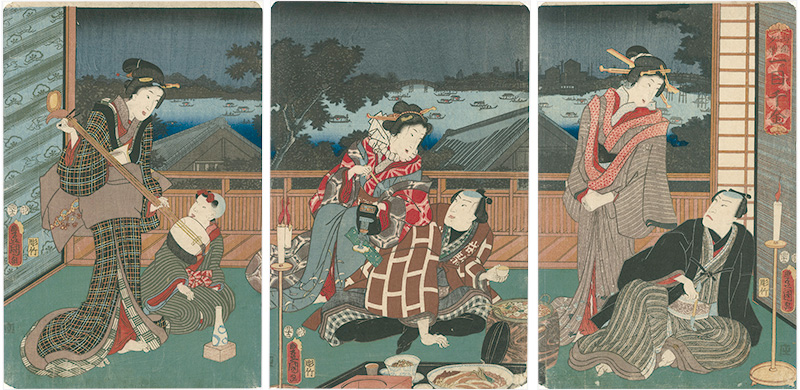 Toyokuni III “he Million Dollar Night View in Ryogoku”