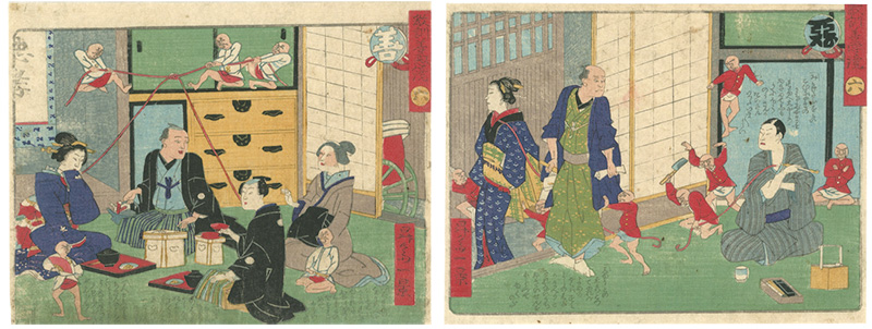 一景「教訓善悪鏡　六」