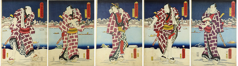 Toyokuni III “Set of the Portraits from Hit Plays of Both Historical Stories and Modern Life”
