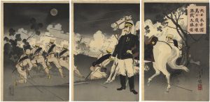 年方「大日本帝国万々歳平壌激戦大勝図」