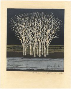 藤田不美夫「白い林 i.」