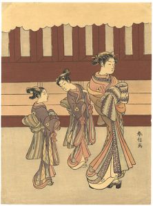 春信「遊女と禿（仮題）【復刻版】」