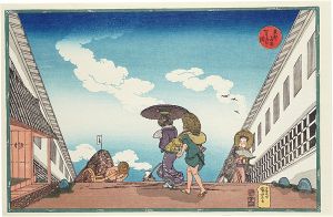 Kuniyoshi / Famous Places in the Eastern Capital / Kasumi-ga-seki【Reproduction】 [東都名所　霞ヶ関【復刻版】]