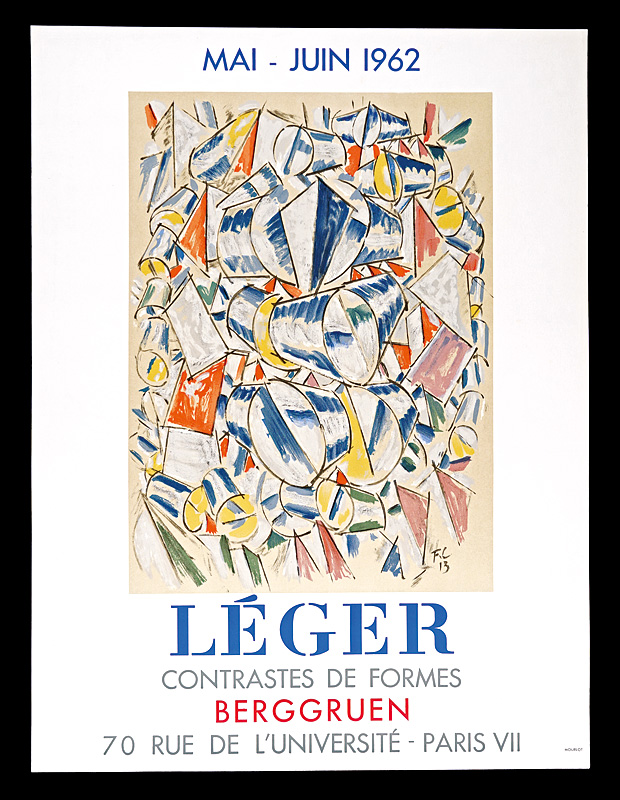 フェルナン・レジェ「レジェ展 CONTRASTES DE FORMES ポスター」