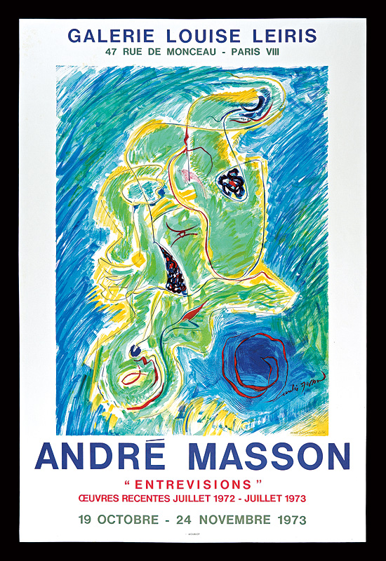Andre Masson “Exhibition Poster : ANDRE MASSON "ENTREVISIONS"”