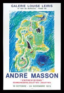アンドレ・マッソン「アンドレ・マッソン  ENTREVISIONS 展 ポスター　」