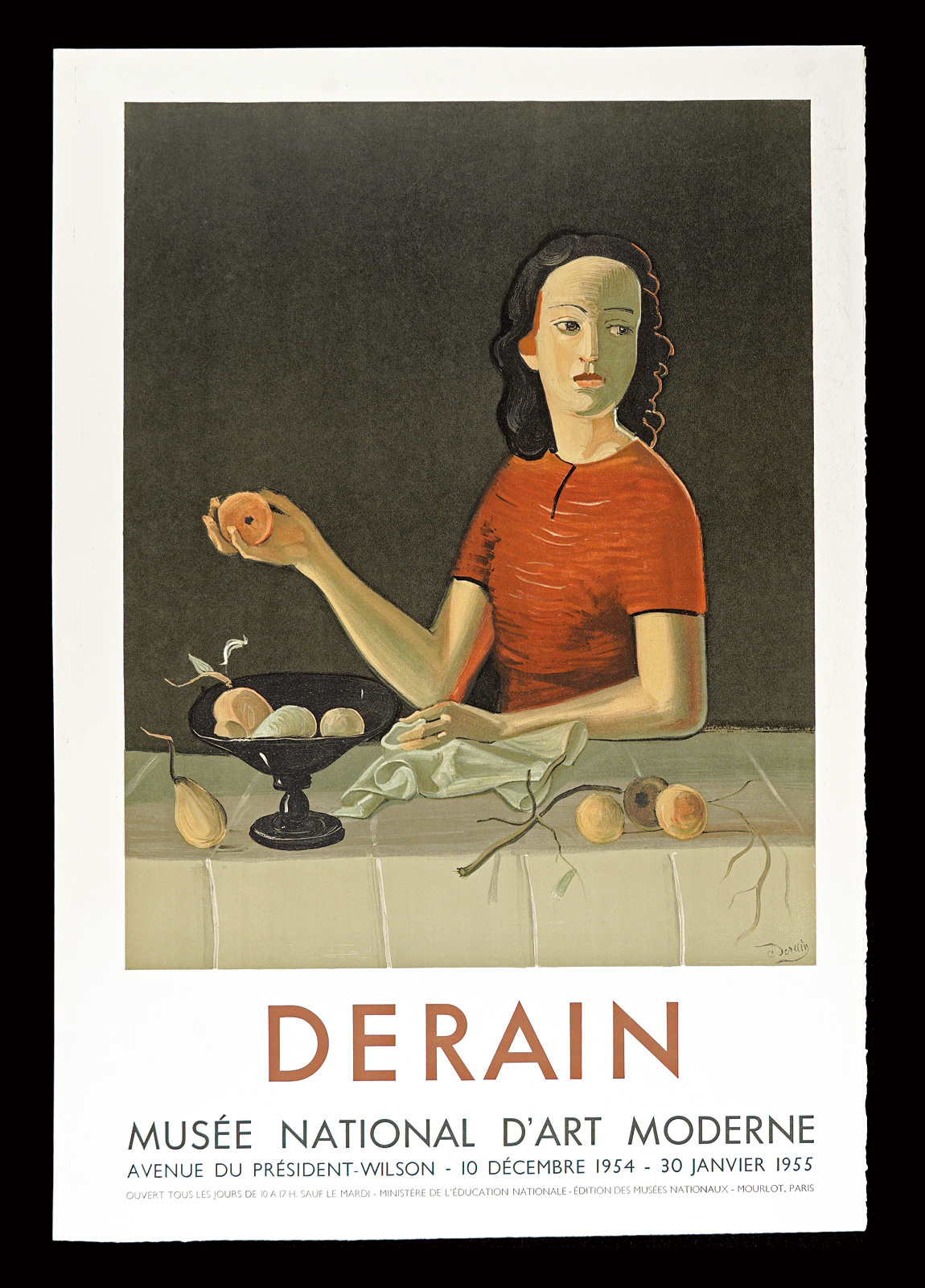 Andre Derain “Exhibition Poster : DERAIN　MUSEE NAIONAL D'ART MODERNE”