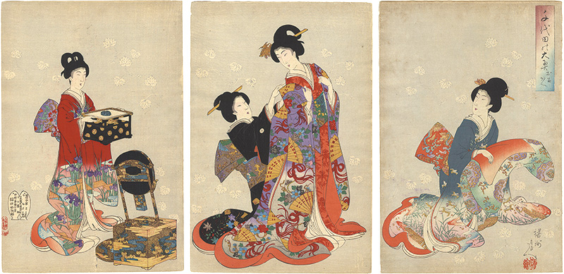 周延「千代田之大奥　お召しかへ」