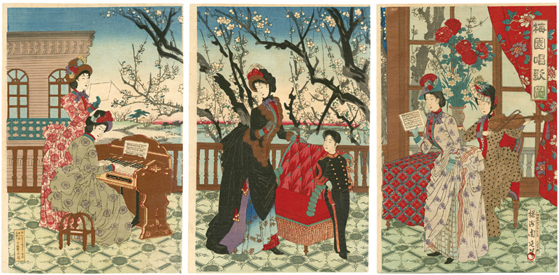 Chikanobu “Picture of Songs and Plum Blossom”