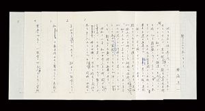 斎藤真一「自筆草稿　魅了された本に生きる。」