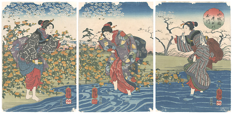 Kuniyoshi “The Ide Jewel River in Yamashiro Province”
