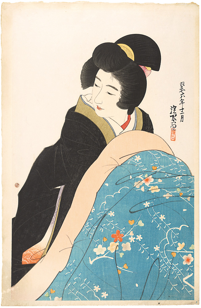 Ito Shinsui “Modern Beauties Second Series / Kotatsu (Foot Warmer)”