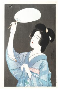 伊東深水「現代美人集　第二輯　ほたる」
