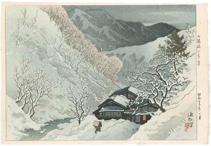 Ito Shinsui / 10 Sights of Shinano / Evening Snow of Komoro