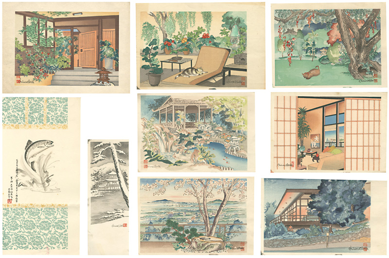 小圃千浦「グリーティングカード用版画」