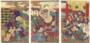 周延「七福神集合之図」