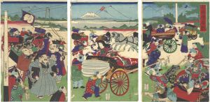 Yoshiiku / New Year's Amusements of the Seven Lucky Gods [七福神春戯]