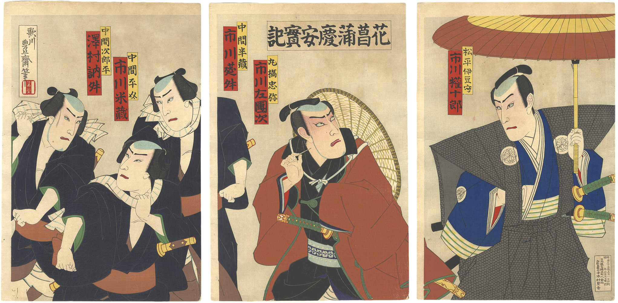 Hosai “Kabuki Play: Hana-shobu Keian Jikki”