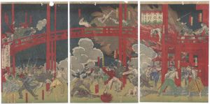 Burning Down the Monju Gate of Toeizan　May 15th,1874
