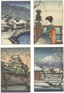 石渡江逸（庄一郎）「木版絵葉書」