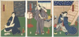 Kuniaki / Kabuki Play: Tsukimi no Hare Meiga no Ichijiku [月見瞻名画一軸]
