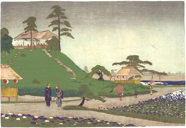 Kiyochika “The Iris Garden at Horikiri”