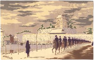 Kiyochika / Fine Weather after Snowfall at the Old Inner Keep of Edo Castle [旧本丸雪晴]