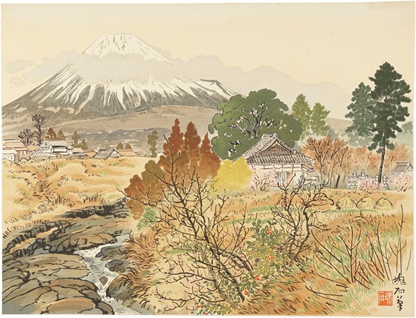 Jokata Kaiseki “Mount Fuji from Fukusenji temple”