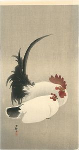 Ohara Koson(Shoson) / Rooster and Hen