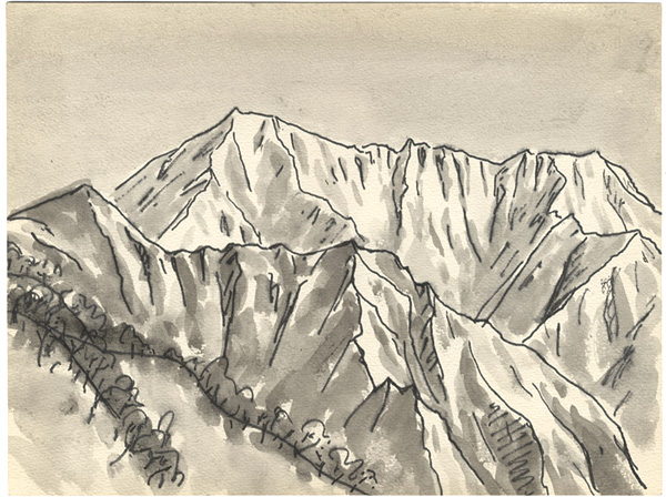 Sakamoto Naoyuki “Sketch Mt.Kamuiekuuchikaushi”