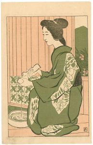 橋口五葉「温泉場」