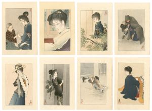 鰭崎英朋「木版挿絵　柳川春葉「生さぬなか」より」