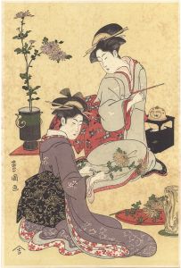 Toyokuni I / Flower Arrangement【Reproduction】 [生花を生ける娘【復刻版】]