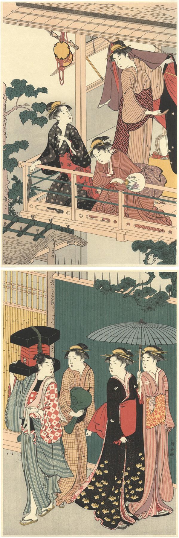 清長「地紙売り【復刻版】」