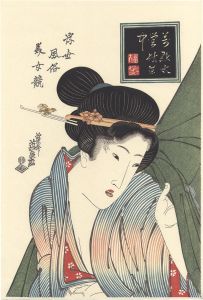 英泉「浮世風俗美女競　萬点水蛍【復刻版】」