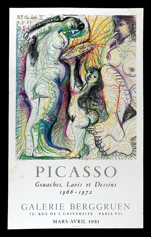 Pablo Picasso “Picasso Gouaches,Lavis et Dessins 1966-1972”