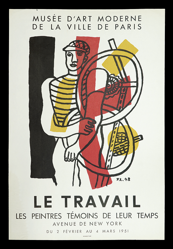 フェルナン・レジェ「LE TRAVAIL展ポスター」