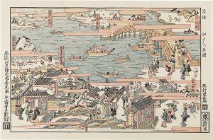 Shigenaga / Eight Views of Edo【Reproduction】 [浮絵　江戸八景【復刻版】]
