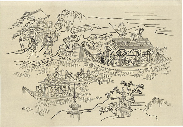 師宣「墨田川の舟遊び【復刻版】」