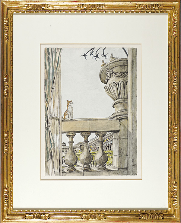 Fujita Tsuguharu (Leonard Foujita) “Le Riviere Enchantee / Palais-Royal”