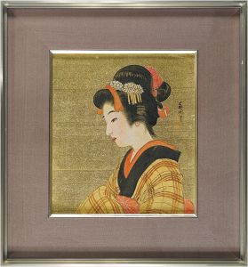 鰭崎英朋「町娘」