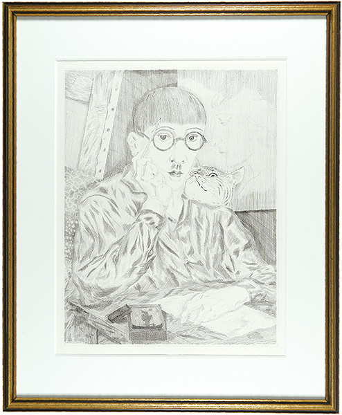 Fujita Tsuguharu (Leonard Foujita) “Autoportrait”