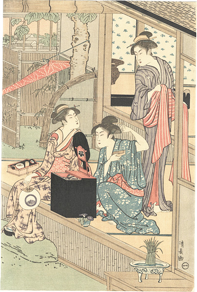 Kiyonaga “Washday (right piece)【Reproduction】”
