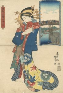 Kunisada I / 6 Jewel-like Faces of the Eastern Capital / Miyato River [東都六玉顔ノ内　宮戸川]