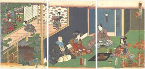 豊国三代「源氏十二ヶ月之内　孟冬」