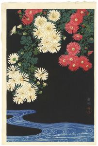 Ohara Koson(Shoson) / Chrysanthemum and Stream