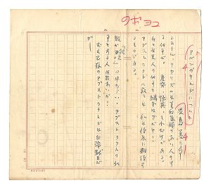 児島善三郎「自筆草稿　アバンガヤルドについて」