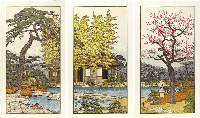 Yoshida Toshi “Pine, Bamboo and Plum”